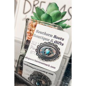 NEW Western Turquoise Concho Hat Pin